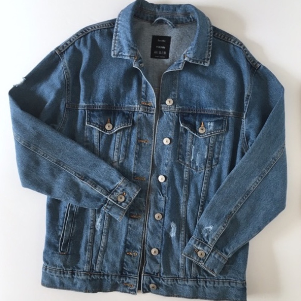 PERFECT Bershka Oversized Denim Jacket
